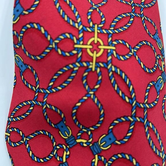 Hermes 100% Silk Equestrian Theme Tie - 796 HA - Picture 2 of 5